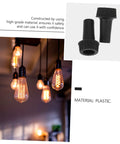 20 Pcs Black Ul Twist Lamp Turn Knobs Replacement Light Switch Knobs For Home Use Easy Install No Fuss Compact Electrical Control Accessories Durable Plastic