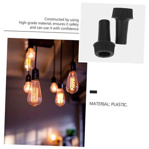 20 Pcs Black Ul Twist Lamp Turn Knobs Replacement Light Switch Knobs For Home Use Easy Install No Fuss Compact Electrical Control Accessories Durable Plastic