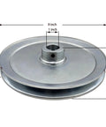 8 Inch Single Groove V Belt Pulley With 1 Inch Bore For A B 5L 4L V Belts Carbon Steel Motor Pulley Zinc Plated 1020 Steel