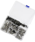 Complete Fairing Bolt Kit For ZX6R 636 ZX6RR Sportbike Track Pack 155 Piece Stainless Steel Hardware Set in case
