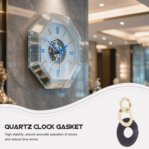 Quartz Clock Washer Kit For DIY Wall Clocks With 30 Sets Includes Nuts Rubber Washers And Fittings For Easy Clock Repair
