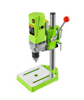 Gitohoni Mini Milling Machine Precision Table Top Electric Drill Press And Micro Rotary Tool For Craftwork, compact green design with metallic base.
