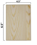 High Grade Unfinished Wood Plaques 6.5 X 4.5 Inch with Smooth Beveled Edges, blank wooden board for DIY projects.