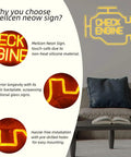 Large LED Neon Sign It Was Always You Wall Decor With Dimmable Brightness visible in a living room setting