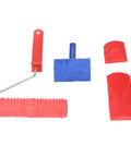 Complete Wood Graining Roller Kit Comes With Slick Rubberized Paint Rollers And Multiple Pattern Attachments for wall art