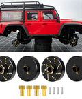 Beefy Brass Wheel Hex Hub Adapters And Extended Spacers Weights For 1/18 RC Crawlers TRX4M Bronco Defender K10 F150 Upgrades