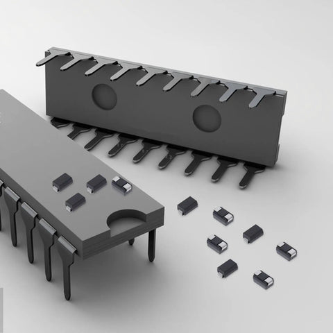 Top Shelf Rectifier Diode 100 Piece Assortment Kit showing various semiconductor modules on a gray background.