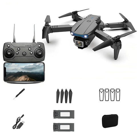 Foldable Camera Drone With Remote For Beginners, Easy Start RC Quadcopter For Indoor And Outdoor Fun with accessories