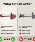 Comparison of Pro Grade One Station Sheet Metal Roller For Do It Yourself And Pro Shops with another roller showing durability distinctions.
