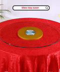 Durable Glass Lazy Susan Turntable 80cm 31 Inch Rotating Serving Plate