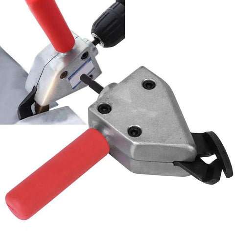 Sheet Metal Cutter Attachment For Electric Drill With 7mm Hex Shank Multifunction Cutter Head close-up view