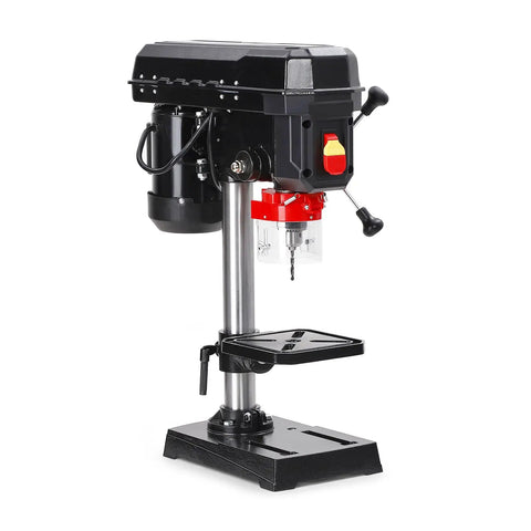 8 Inch Benchtop Drill Press With 2.5A Motor, Five Speed Tabletop Drilling Machine for Wood and Metal with tilt and swing features