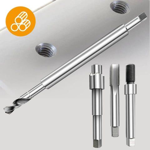 M10x1.0 Thread Repair Kit For Spark Plugs And Auto Engines Deep Reach Insert Tool With 150mm Extension Rod and inserts