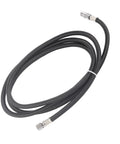 Universal One Eighth Inch Airbrush Hose 1.8 Meter Nylon Air Compressor Extension Cord For Spray Painting And Arts with black fittings.