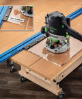 Low Profile Straight Edge Guide Rail Kit Extension Setup For Circular Saw Router And Jigsaw That Snaps Right On And Keeps Your Cuts Dead On Across Plywood And Solid Stock Wood with router on table
