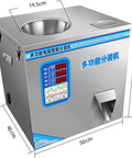 Dead On Accuracy Automatic Powder And Granule Filling Machine With Microcomputer Controlled Weighing From One Gram To Five Hundred Grams, stainless steel design.