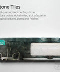 Peel And Stick Stone Tile Backsplash For Kitchen And Bathroom Four Sheets 3D Real Stone Veneer Natural White With Easy Install