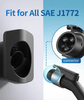 Hella Secure Ev Charger Holder Wall Mount For Sae J1772 Type 1 Cable Organizer view showing connector detail and wall mount fit.