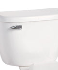 Quantum Toilet Tank Only White with Left Mount Chrome Trip Lever 1.6 Gpf Low Water Flush Powered by Sloan Flushmate III Technology