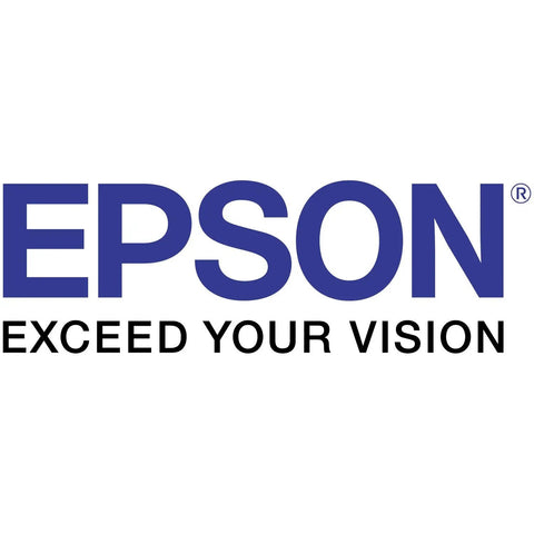 Epson logo with slogan 'Exceed Your Vision' displayed prominently on a white background.