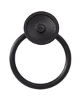 12 Pack Ring Drawer Pull Handles For Cabinets And Drawers, Zinc Alloy Dresser Knobs In Black Finish, 1.8 Inch Outer Diameter