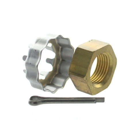 OEM Propeller Nut And Keeper For Outboard Motors Genuine Silver Finish Fits 90 To 300 HP Marine Engines Replacement Part 5008966