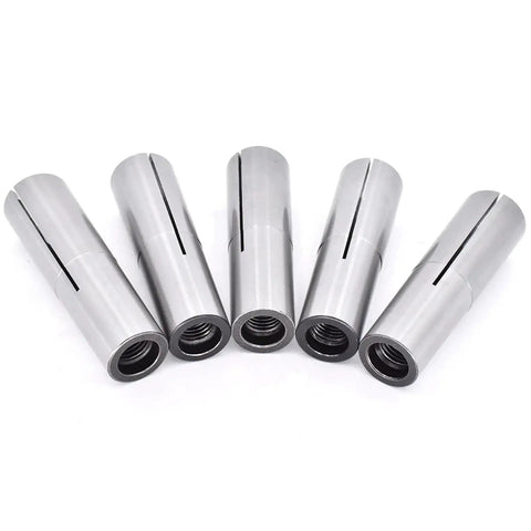 Heavy Duty Collet Chuck Holder Kit Featuring 65Mn Steel MT2 MT3 MT4 Taper Cone With M10 M12 M16 Springs For Tight Milling Grip, five steel collet holders.