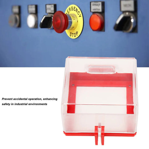 Emergency Stop Switch Cover for Industrial Equipment Transparent Push Button Protector Prevents Misoperation Made From Durable PC Material