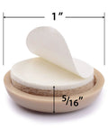 Chair Sliders 40 Pack 1 Inch Furniture Sliders For Carpet Floors Premium Floor Protectors Adhesive felt and foam pad detail