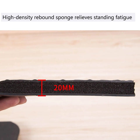 Robust Anti Fatigue Standing Floor Mat With Grippy Rubber Backing And Plush Comfort For Long Days Off Your Feet Black With Neon Yellow Edge Safety Pad For Garage Workshop Kitchen Or Daily Grind Station