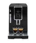 Fully Automatic Espresso Machine With Built In Grinder And 1800Ml Tank with espresso shots in double glasses.
