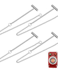 4 Pack Emergency Fire Call Point Hammers For Break Glass Buttons Safety Tools For Fire Extinguisher Boxes Portable Silver Finish