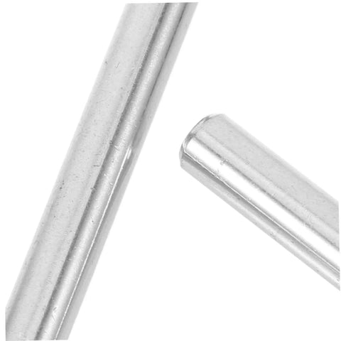 Close-up of Stainless Steel Cylindrical Dowels Set 100 Pcs For Machinery And Automotive Applications, showing smooth metal surface.