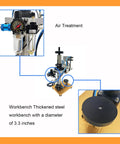 IntXanth Pneumatic Perfume Bottle Crimping Machine 15mm Aluminum Cap Capper Sealer for Vials with air treatment components.