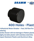 Water Breaker Nozzle 400 Twin for garden hose with a soft gentle shower 400 tiny holes, durable plastic, and stainless steel disc