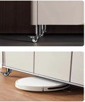 Four Pack Adjustable Heavy Duty Table Legs Built From Premium Steel With Tough As Nails Durability For Sofa Couch Coffee Tables Supporting Massive Loads While Gliding Effortlessly On Swivel Casters installed under furniture.