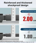 Close-up of Triharyar Heavy Duty Appliance Rollers with shockproof design; measuring reinforced base at 2.00 cm and antique-style base at 1.00 cm.