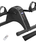 12 Speed Adjustable Mini Under Desk Exercise Bike With LCD Display, Quiet Bidirectional Pedals For Home Use, Portable