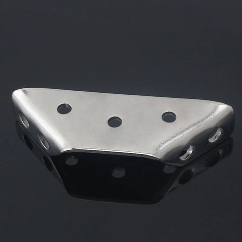 Heavy Duty Stainless Steel Corner Brackets For Furniture Assembly Rust Proof 90 Degree wood metal bracket kit with mounting holes.