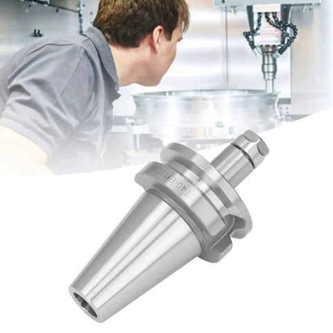 Beast Mode CNC ER11A Tool Holder 70 for BT40 Spindle with machinist observing in milling center