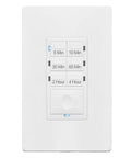 Front view of Smart Countdown Timer Switch For Bathroom Exhaust Fans And Lights Preset From 5 Minutes To 4 Hours LED
