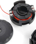 Speed-Feed 400 Trimmer Head Replacement For SRM Series Quick Load String Head, black plastic, partially disassembled