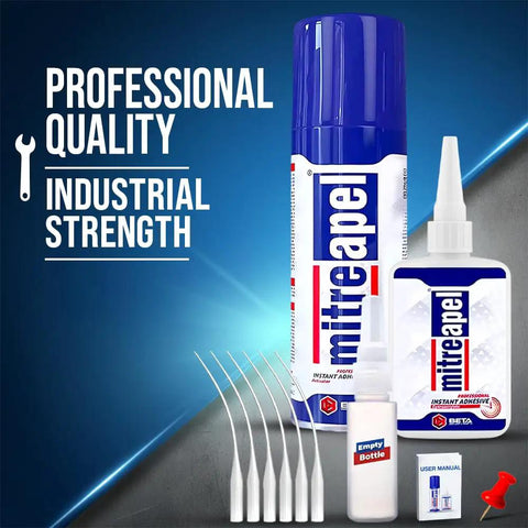 Cyanoacrylate Glue With Activator Kit Instant Bond For Woodworking Plastic And DIY Crafts Professional Grade Adhesive Set