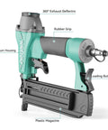 Heavy Duty Pneumatic Brad Nailer 18 Gauge Dead Straight Drive with rubber grip and aluminum housing for fine trim work