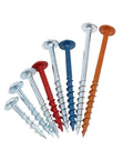 Pocket Hole Screws Set 50 Piece 100 Piece 25 To 63mm Self Tapping Coarse And Fine Thread Square Drive For Pocket Hole Jig System Alloy Steel