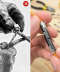 Double Wire Push-In Connector With Locking Buckle being used for secure electrical wire connections in DIY wiring