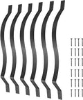 Aluminum Deck Balusters 61 Pack Black Spindles For Steps And Railing 29.5 Inch Metal Stair Balusters With Screws Rustproof Lightweight