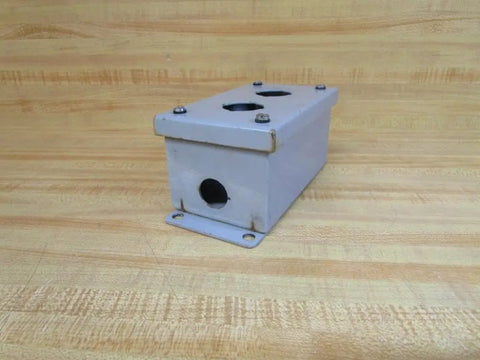 Side view of Industrial Control Panel Enclosure 2PB Series Durable Metal Cabinet for electrical control panels.