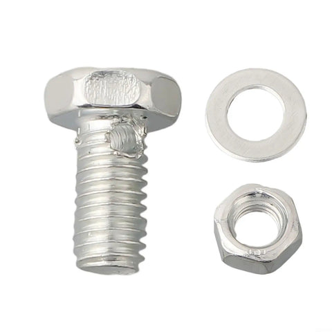10 Pcs Bike Brake Pinch Bolts For V-Brake And Cantilever Systems, Heavy Duty Steel Cable Fixing Screws, Wire Fasteners Replacement Parts For Secure Cable Connection And Rock Solid Braking, steel bolt with nut and washer