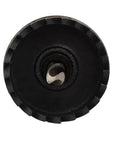 Front view of 35mm Hole Saw Kit With 6mm Drill Bit 75mm Length HSS High Speed Steel Cutter Black Finish Heavy Duty Pro Grade